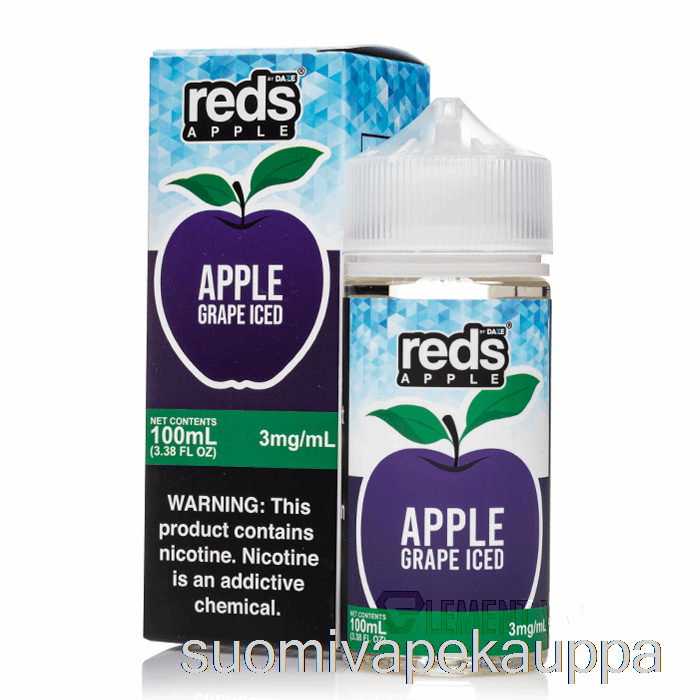 Vape Kauppa Iced Grape - Reds Omena E-mehu - 7 Daze - 100ml 3mg